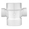 Charlotte Pipe And Foundry Charlotte Pipe Schedule 40 3 in. Hub X 3 in. D Hub PVC Sanitary Tee 1 pk PVC004291200 - alternate 5